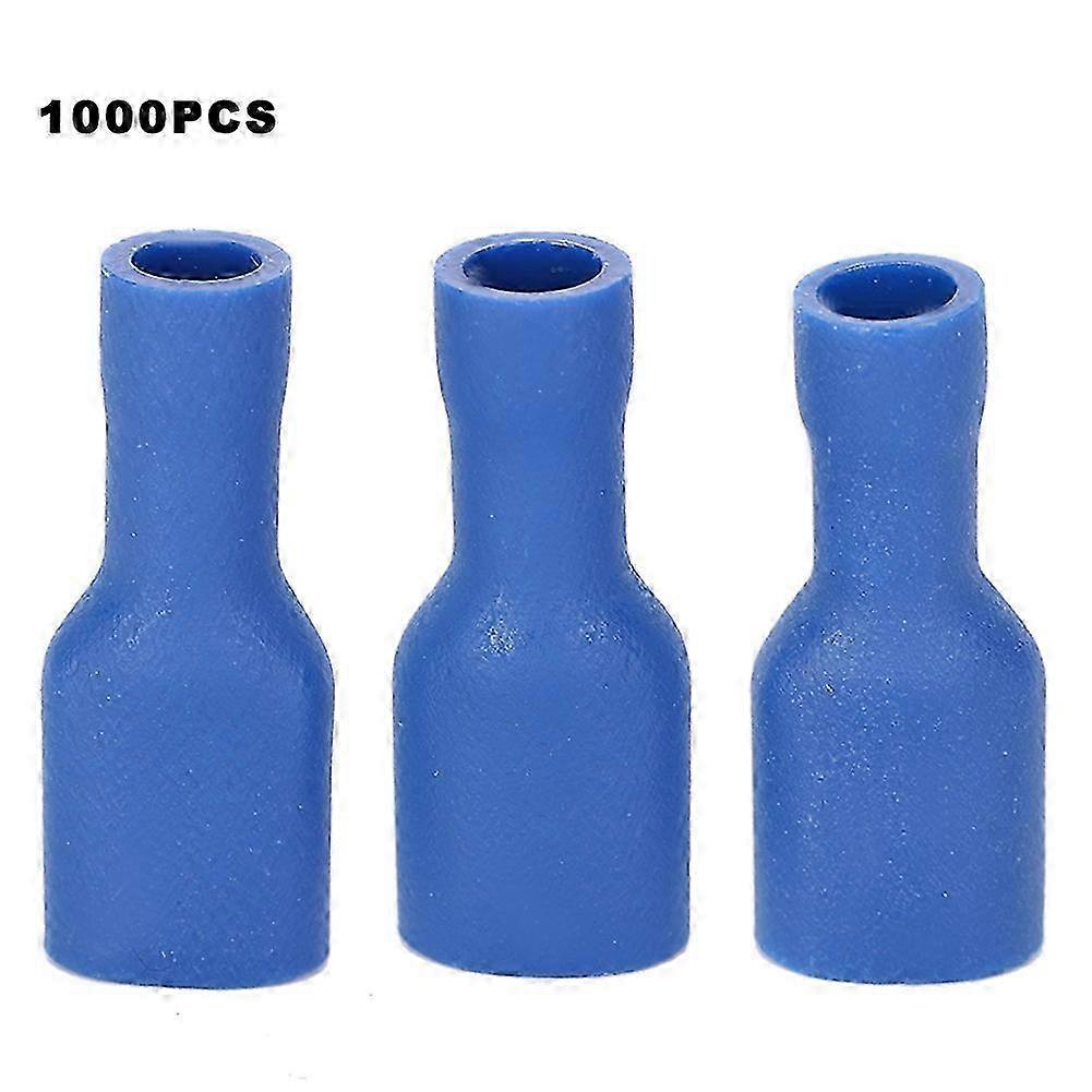 1000 Stück Fdfd2-250 Blaue Isolierte Pvc-steckverbinderhülse Mit Klemmen Für Industrielle Verkabelung