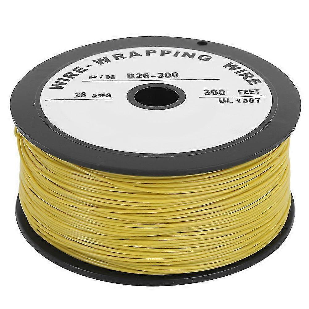 Gelbes Elektrokabel, Verzinnter Kupferanschlussdraht, 100 Meter, Ul1007 26awg, Flexible Leitung