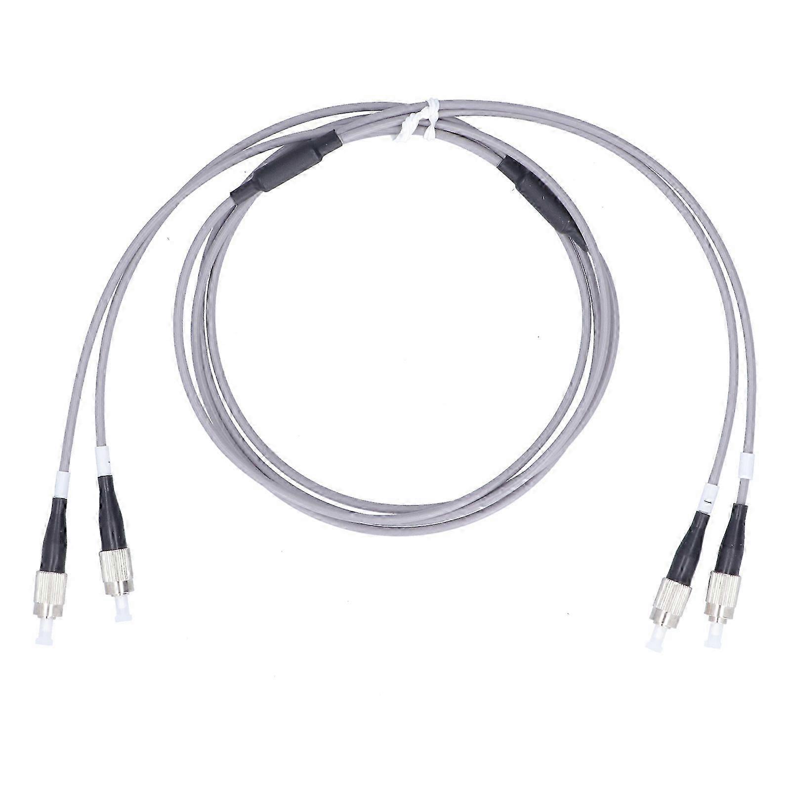 Geschirmtes 2-faser-multimode-glasfaserkabel, Fc-upc-zu-fc-upc-patchkabel, Grau, 3 Meter, Robuster Stecker Für Ftth-netzwerke Und Rechenzentren.