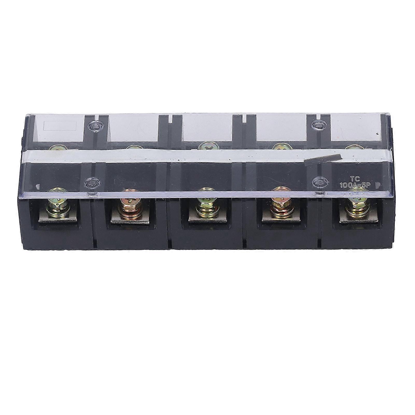 2-reihiger Klemmenblock 100 A 600 V Tc, Feste Montage, Rotes Kupfer, 1 Stück, Für Elektrische Verteilersysteme