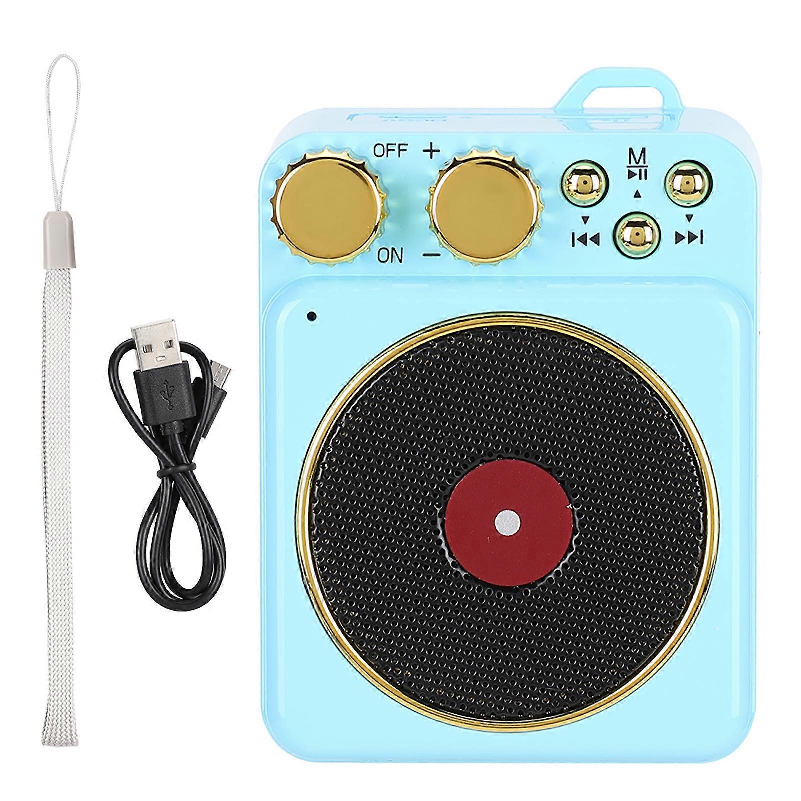 Dc 3,7v Retro Bluetooth 5.0 Lautsprecher Mit Smart- Und Sprachausgabe Für Mp3-/tf-karten