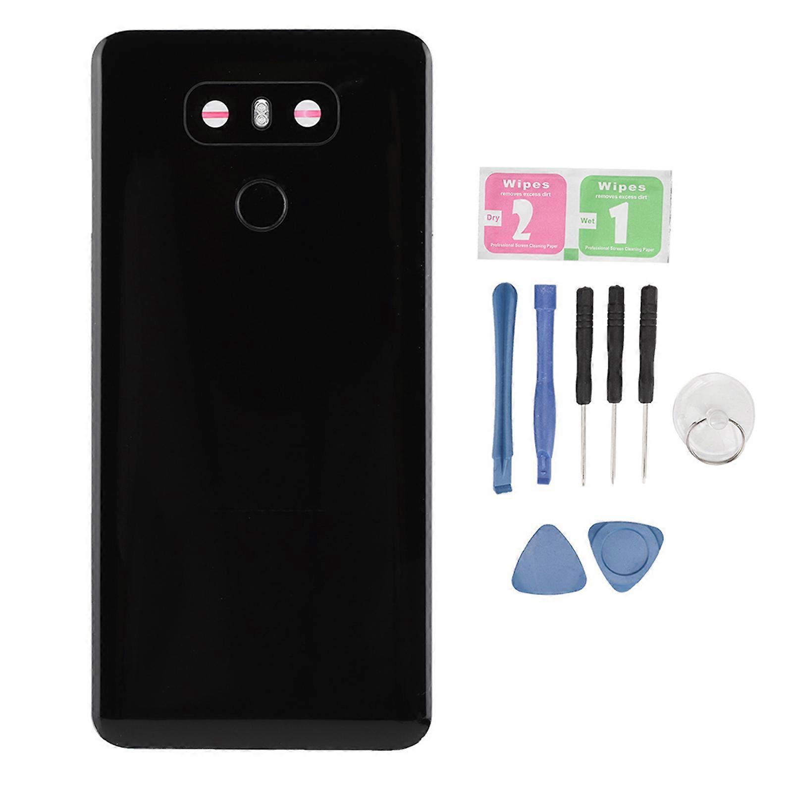 Schwarze Akkufachabdeckung Mit Fingerabdrucksensor Für Lg G6 H870 G600 Vs997 Vs988