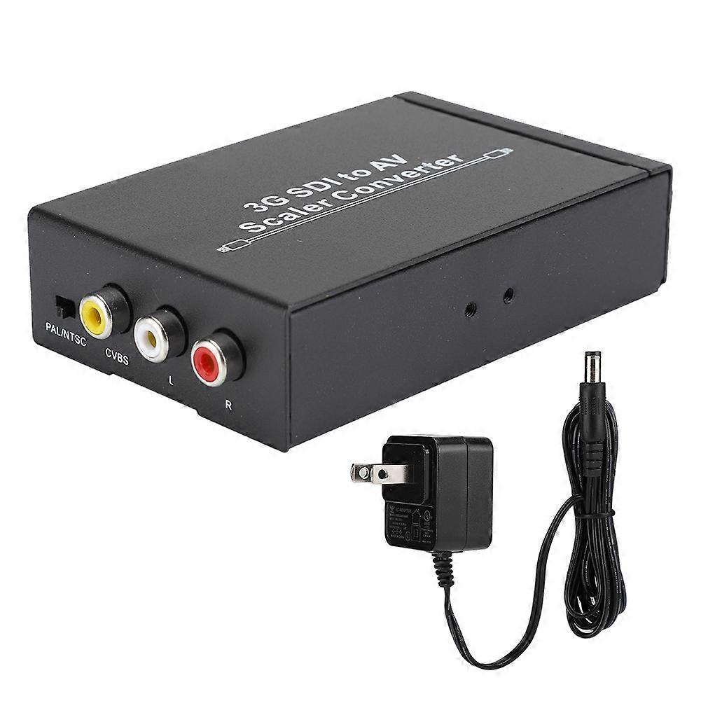 3g Sdi Zu Av Scaler Konverter Cvbs Ausgang Pal Ntsc M Adapter 1080p@24/25/29.97/30/50/59.94/60