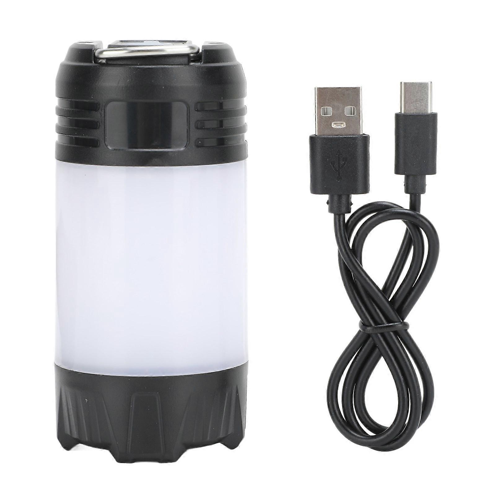 Ipx4 Wasserdichte Led-campinglampe, 2000-mah-usb-c-akku, Wiederaufladbar, Outdoor-beleuchtung Für Wandern Und Trekking, Vielseitig Einsetzbar, Multifunktionale Taschenlampe