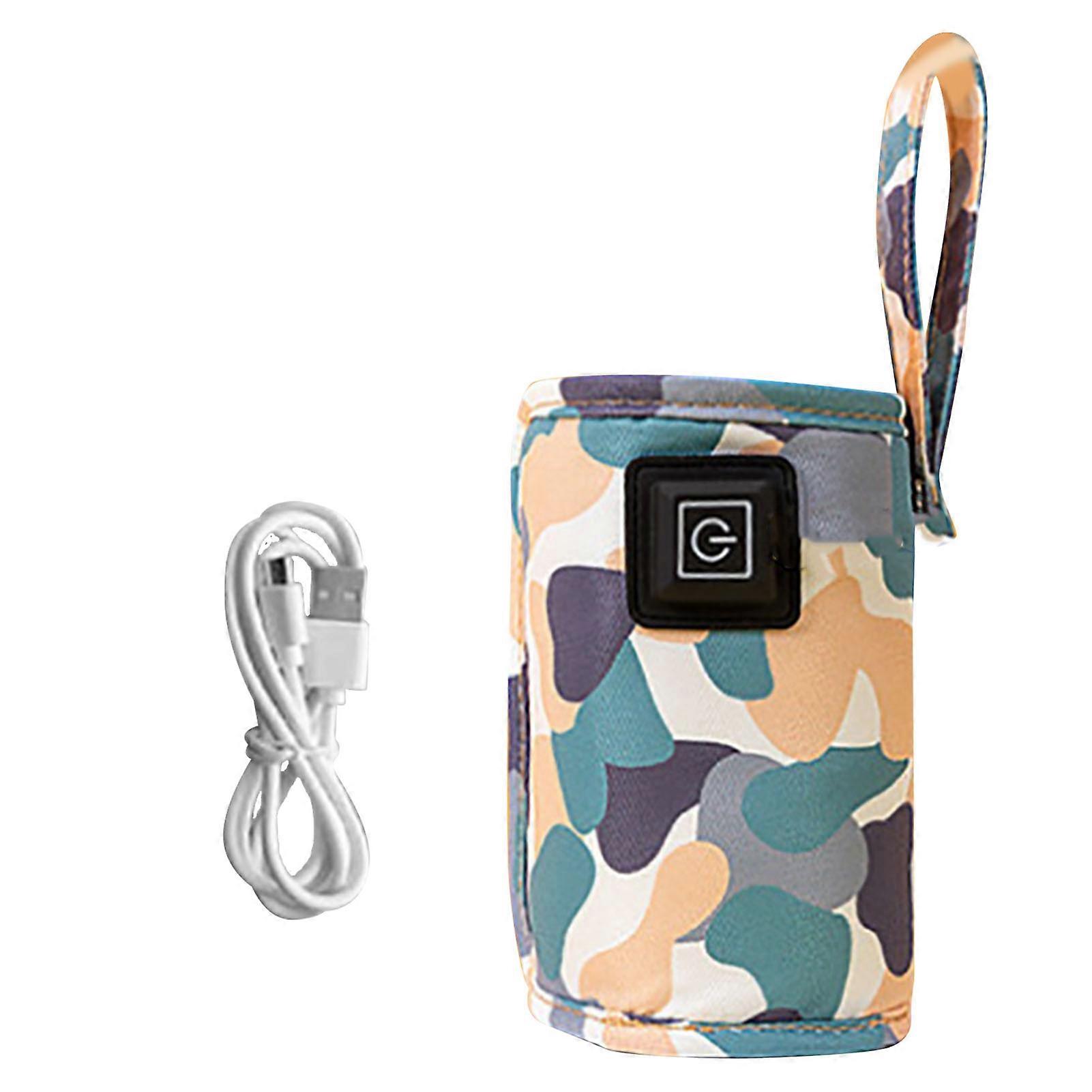 Usb-flaschenwärmer, Tragbare Isoliertasche, Einstellbare Temperatur, 5 V 2 A Für Muttermilch Und Reisen