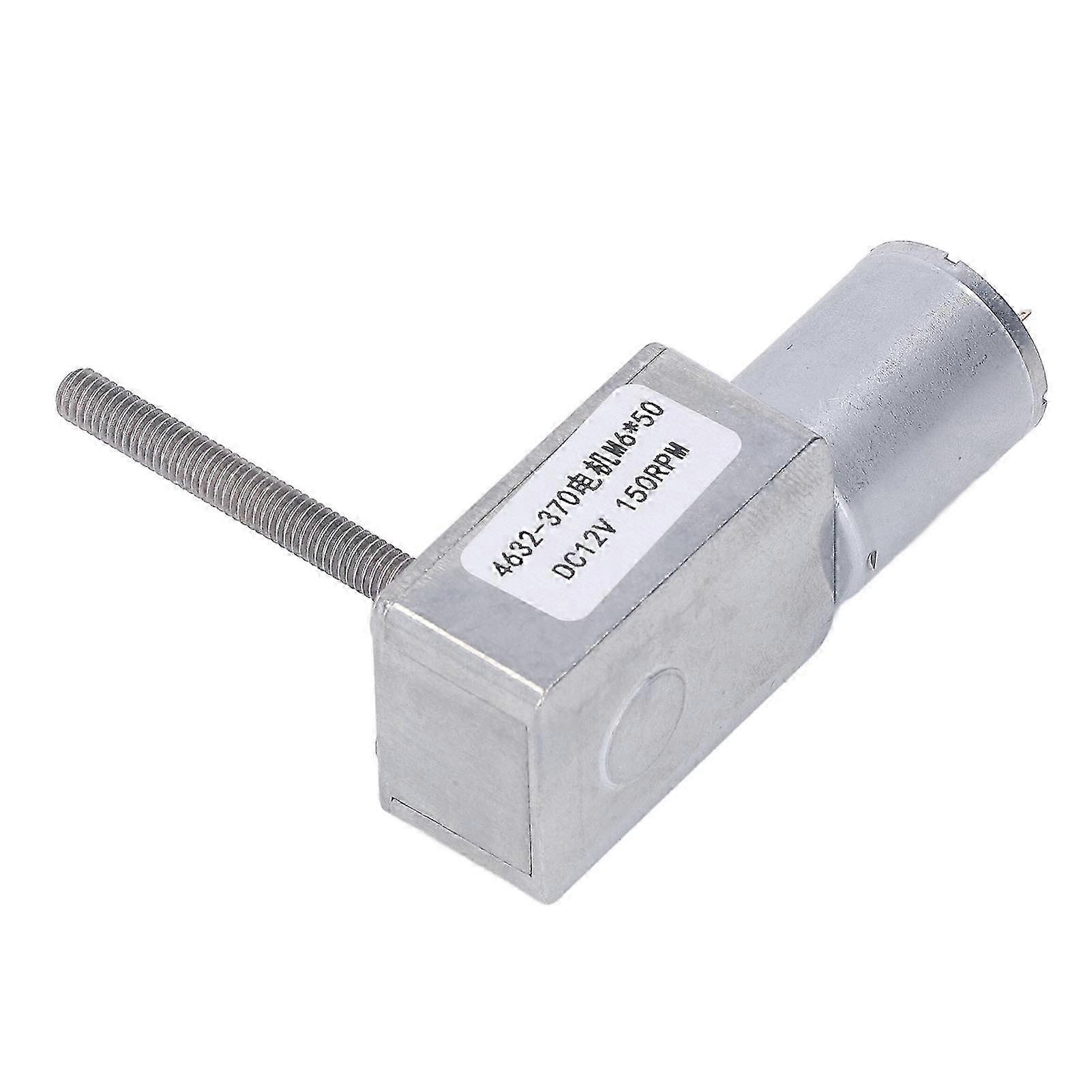 M6 X 50 Mm Schneckengetriebemotor Aus Aluminiumlegierung Und Messing, 12 V Gleichstrom, Reversibel, Für Fensteröffner, 150 U/min