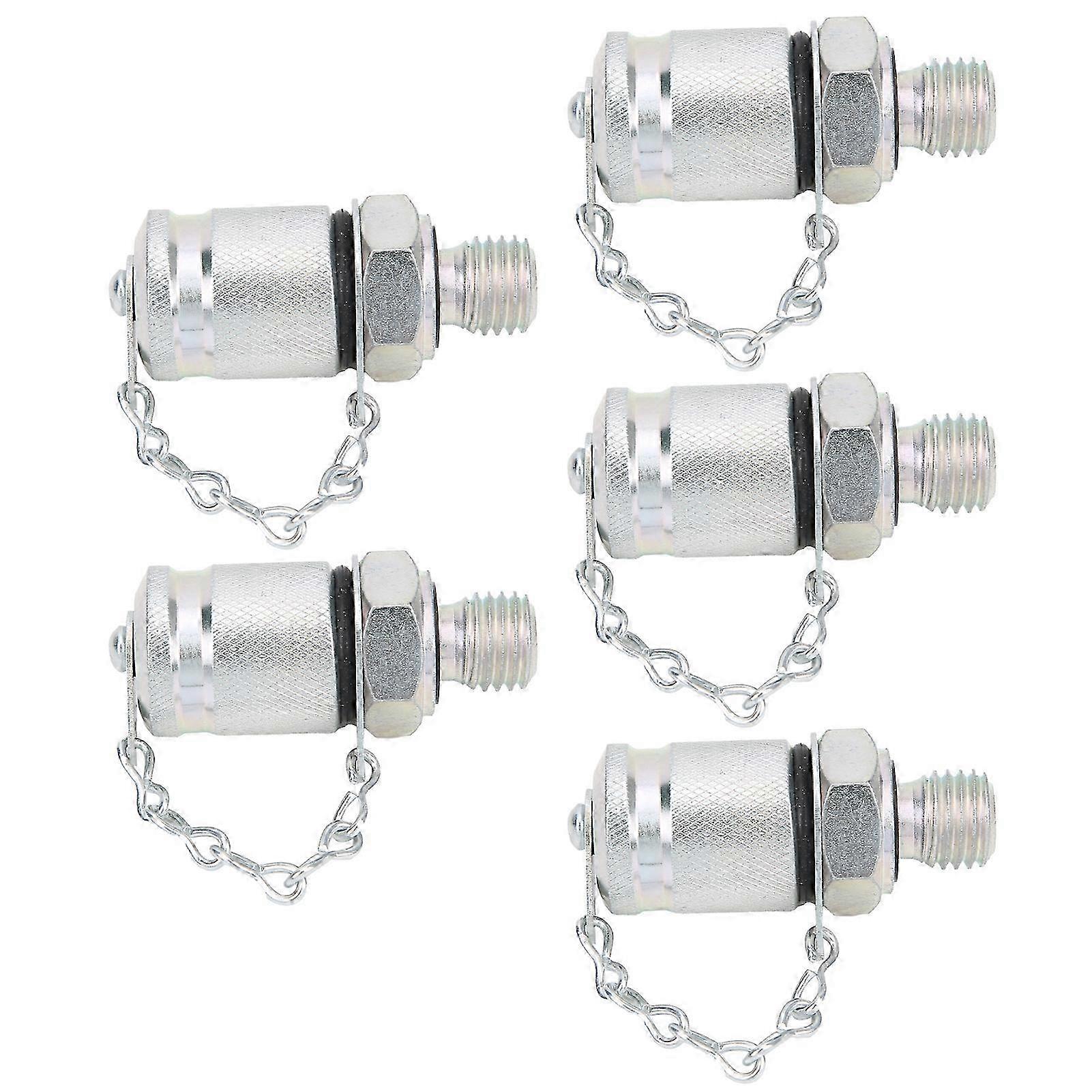 5-teiliger Hydraulischer Prüfadapter, Gewindekupplung Zur Druckmessung, Pt/pptm12 X 1,5 Verschraubung, Wasserdichter Steueranschluss.