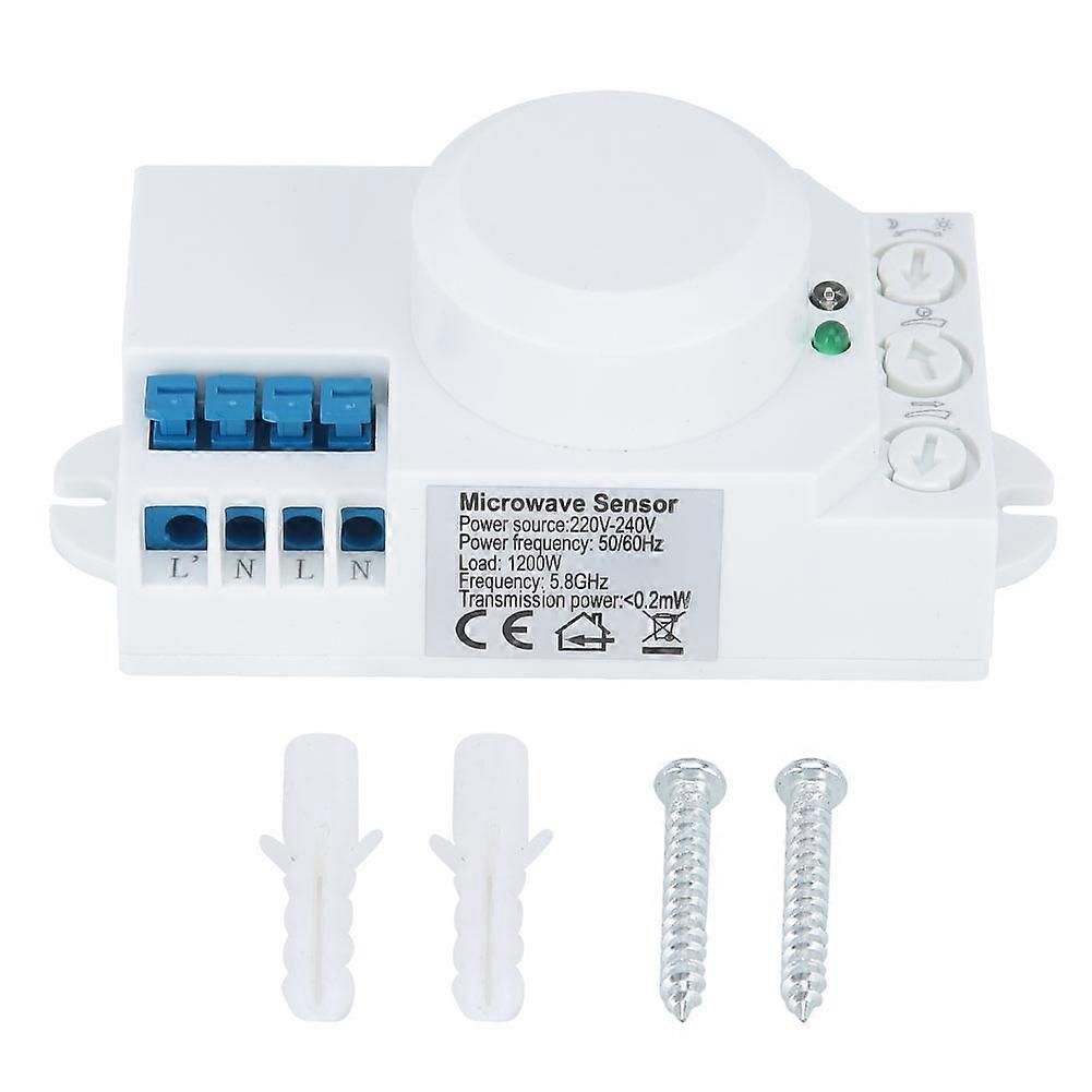 5,8-ghz-mikrowellen-radar-bewegungsmelder Für 220–240 V Wechselstrom, Automatische Lichtschalter, Anwesenheitssensor, Wandschaltermodul