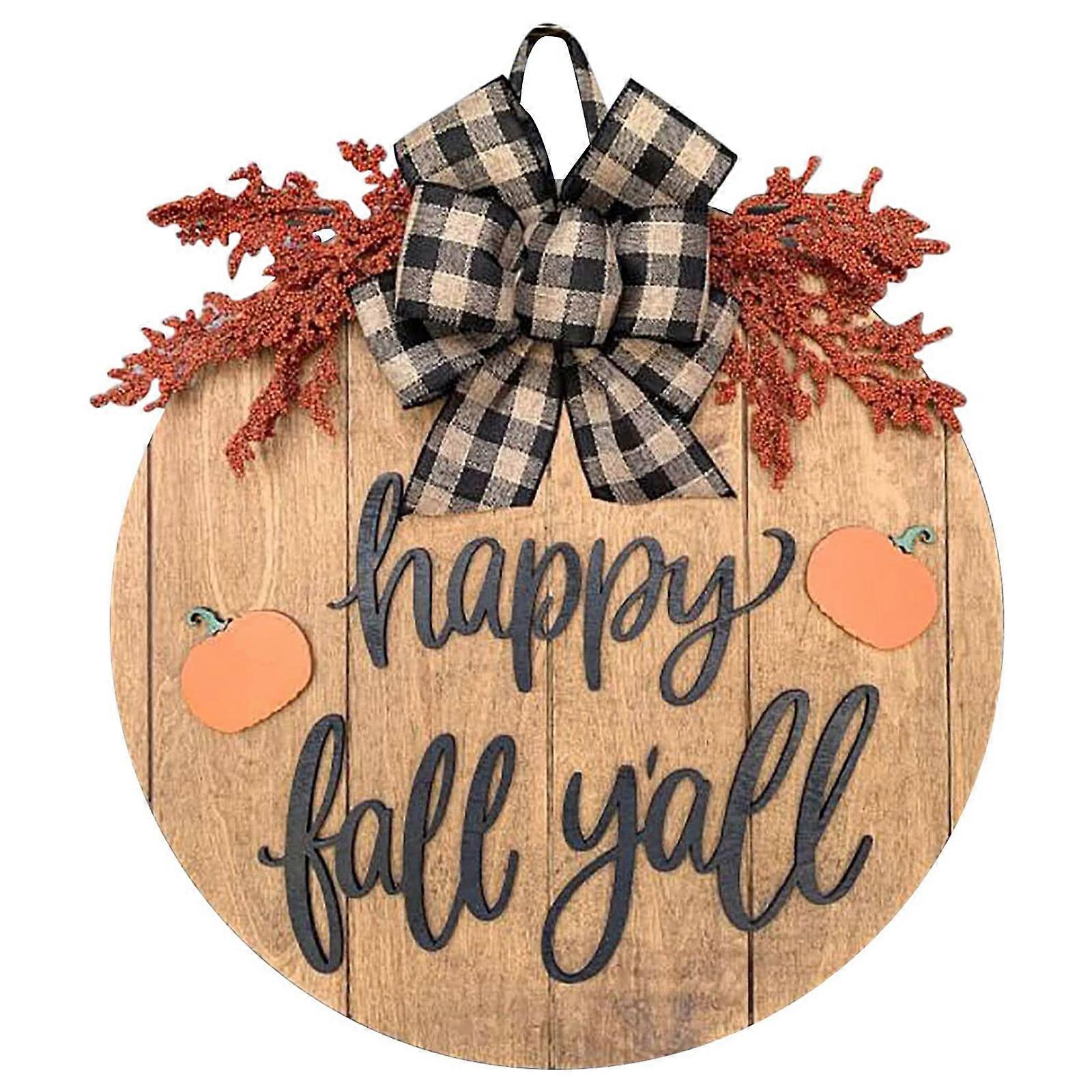 Halloween-türgirlande Mit Kürbis, Willkommensschild, Herbstdekoration Für Die Haustür, Festliche Hängedekoration, 1er-set, Gruseliges Und Gemütliches Design