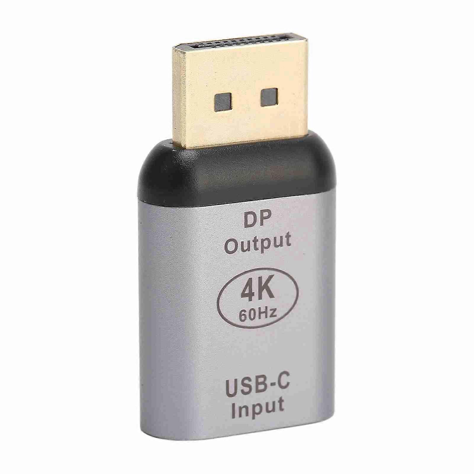 Usb-c-auf-displayport-4k-60hz-adapter, Plug-and-play, Kompakt Und Tragbar, Kompatibel Mit Windows, Android Und Os