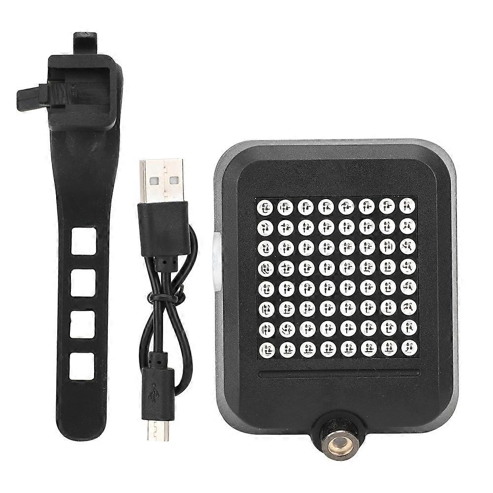 Usb-wiederaufladbares Fahrradrücklicht, Intelligenter Blinker Mit Kontrollleuchten, Sicherheitsbeleuchtung Für Radfahrer, Zweiradzubehör, Kurvenlicht, Leistungsstarkes Licht Für Nachtfahrten