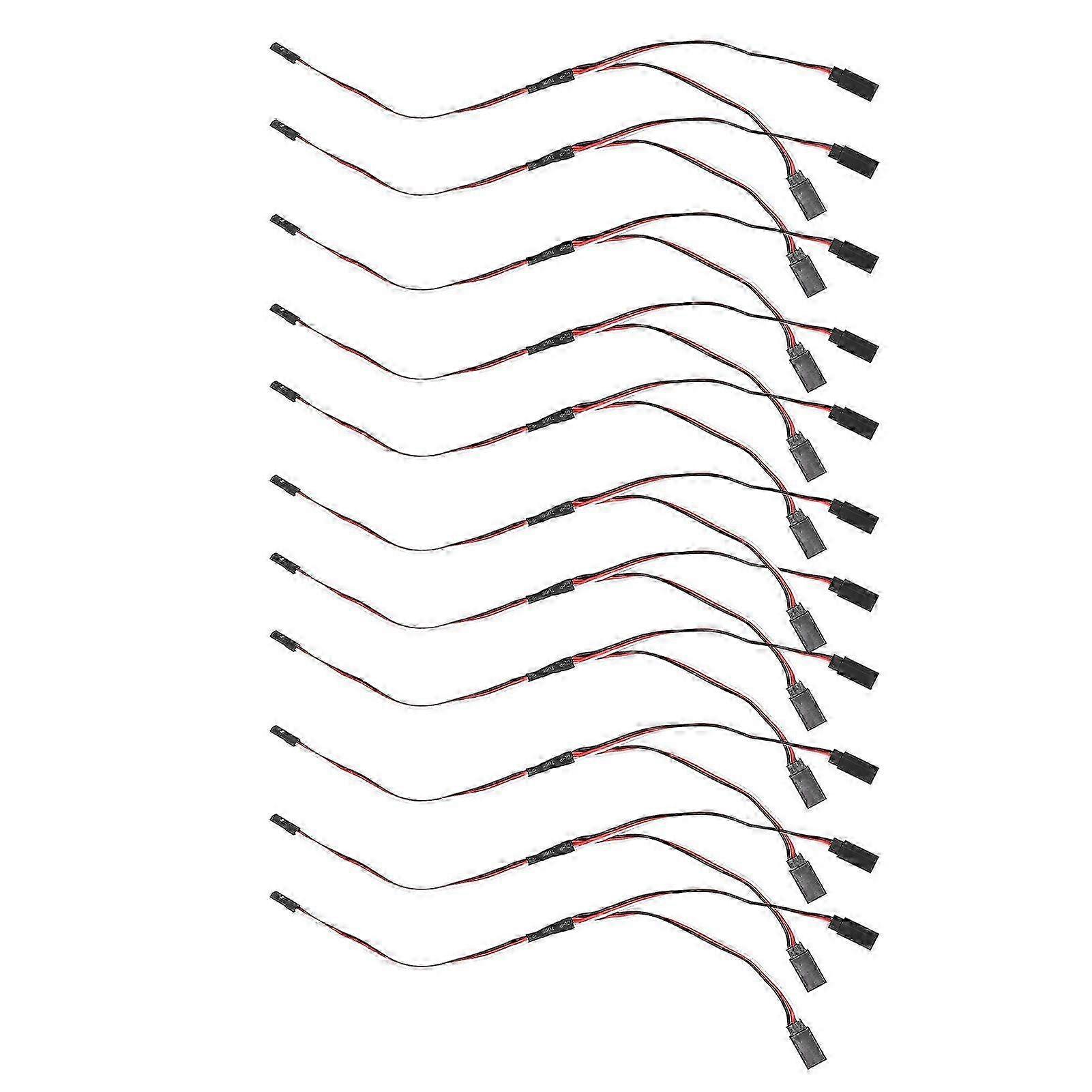 10-teiliges Servo-verlängerungskabel, 300 Mm, 3-poliger Stecker (buchse Auf Stecker) Für Y-förmige Fernbedienungsplatinen, 11,81 Zoll