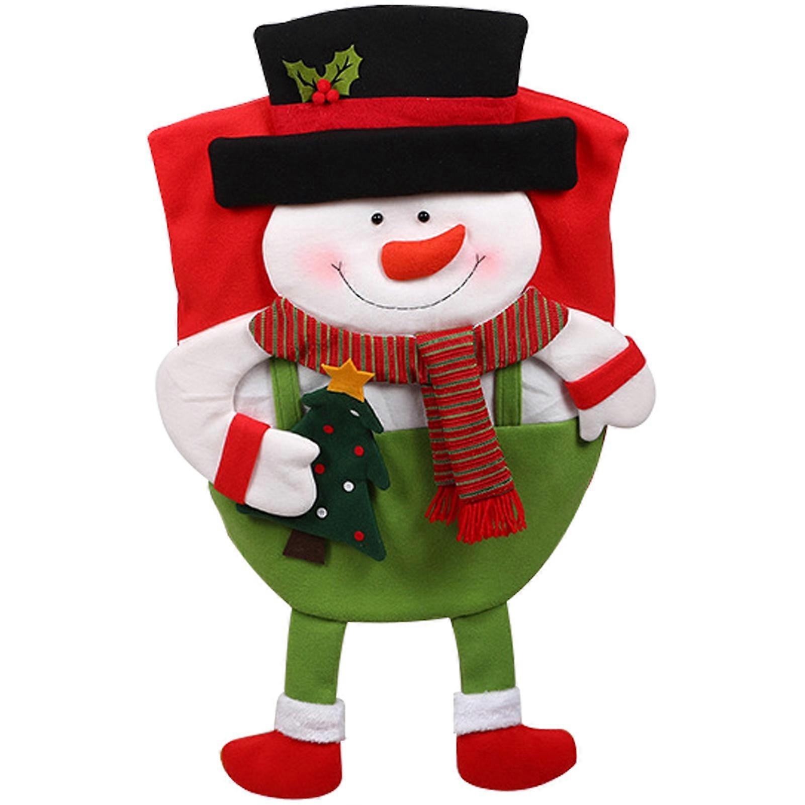 Weihnachtsdekorativer Stuhlbezug, Party-sitzbezug, Tischdekoration, Festlicher Sitzbezug