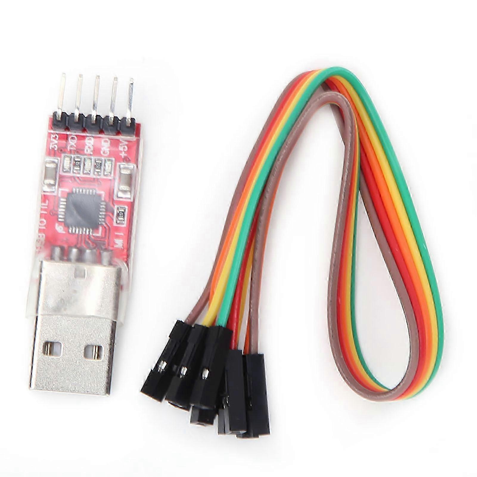 Usb-zu-5-pin-ttl-seriell-konverter Mit Verbindungskabeln, Kommunikationsadapter Für Elektronikprojekte