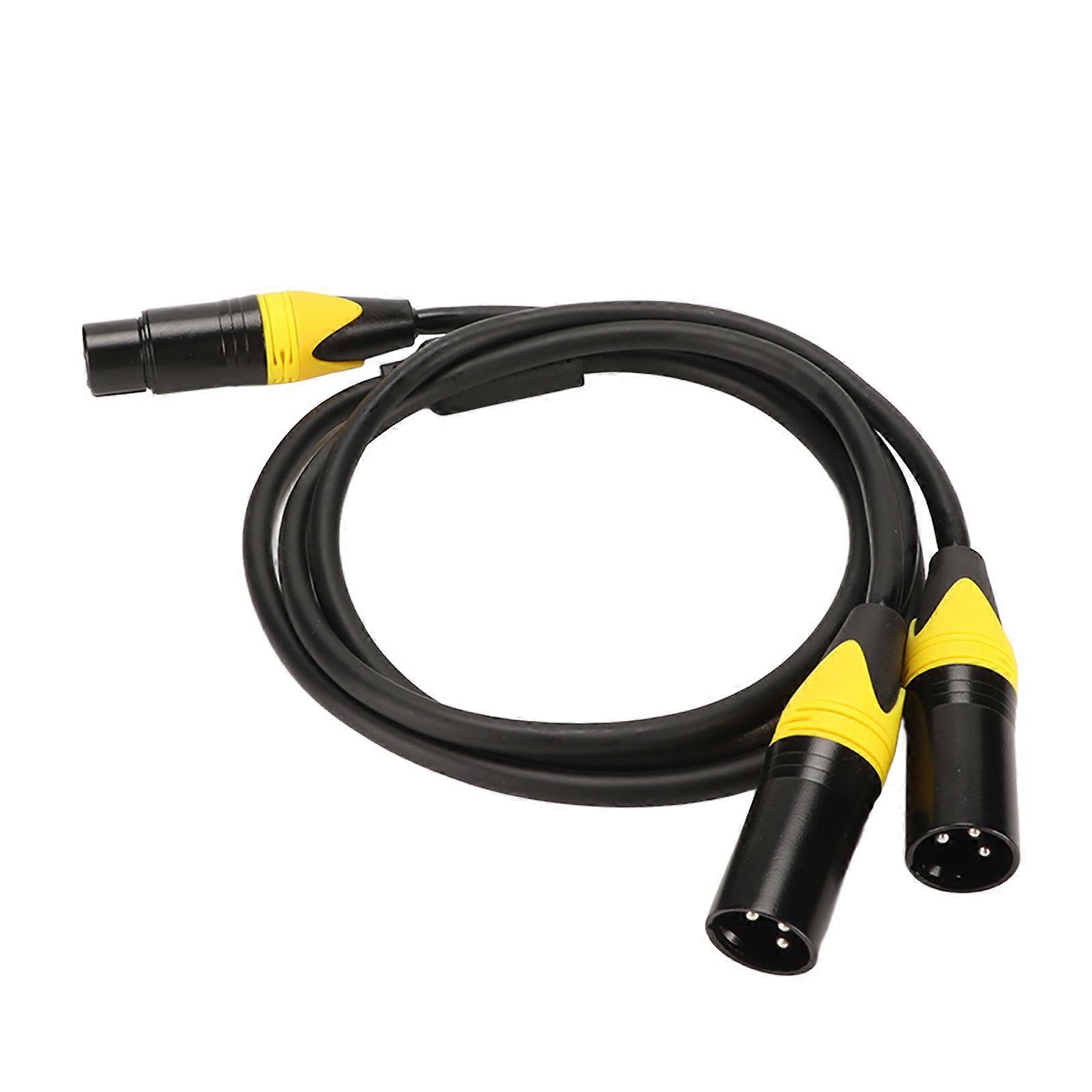 Xlr-buchse Auf 2 Stecker (3-polig), Y-kabel, Rauschfrei, Verlustarm, 1 M, Für Mikrofon, Lautsprecher, Mischpult