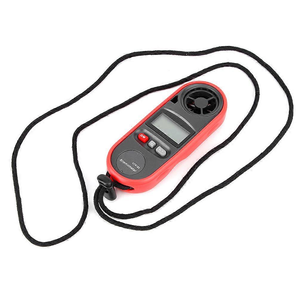 Gt8163 Tragbares Digitales Anemometer Mit Lcd-bildschirm, Windgeschwindigkeitssensor Und Temperaturthermometer Für Außenmessungen