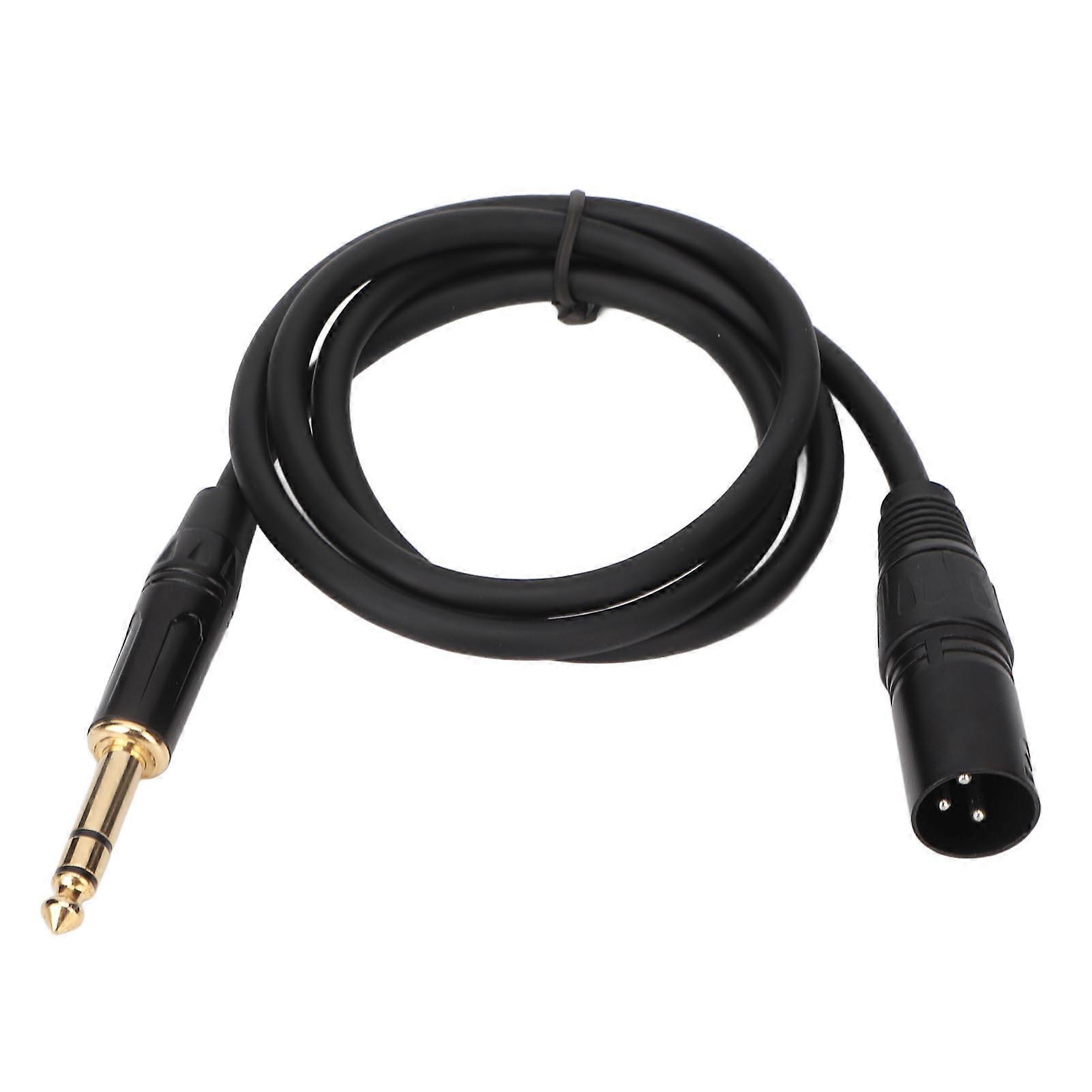 6,35-mm-klinke Auf 3-poligen Xlr-stereostecker (männlich), 6,35-mm-klinke Auf Xlr-kabel Für Mikrofon Und Lautsprecher, Bühneneinsatz