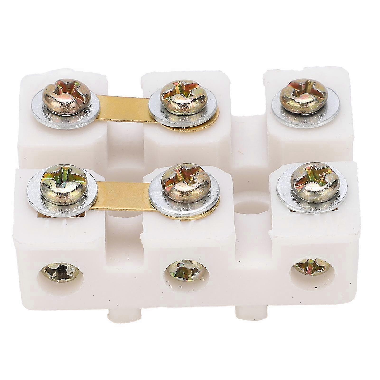 Feuerfester Kunststoff-klemmenblock, Schraubklemmenblock, Industrieller Elektrischer Steckverbinder, 2er-pack, Hitzebeständig