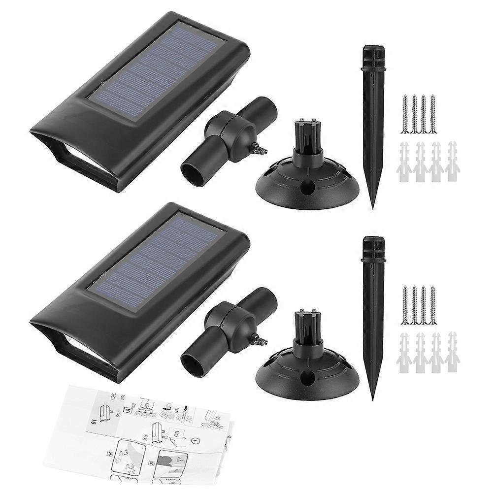 Solar-led-außenleuchte, Erdspießstrahler, Wasserdicht, Für Garten Und Terrasse, Zur Beleuchtung Von Wegen Und Höfen, 2er-set