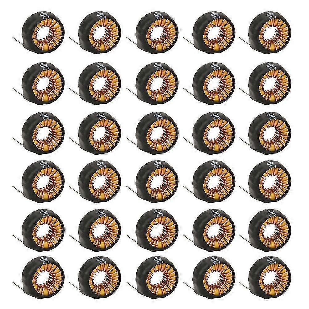 Horizontale Ringkernspule 6a 15uh 5026, Packung Mit 30 Kupferdrahtinduktivitäten Mit Schutzrohr Für Leiterplatten