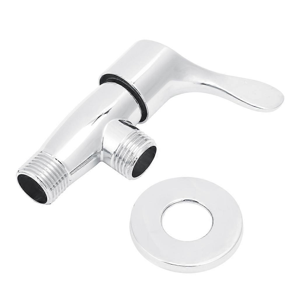 Eckarmatur Aus Verchromtem Messing, G1/2, Absperrventil Für Badezimmerwasser, Wandarmatur Mit Durchflussregelung, Spiegelglanz, Für Den Hausgebrauch.