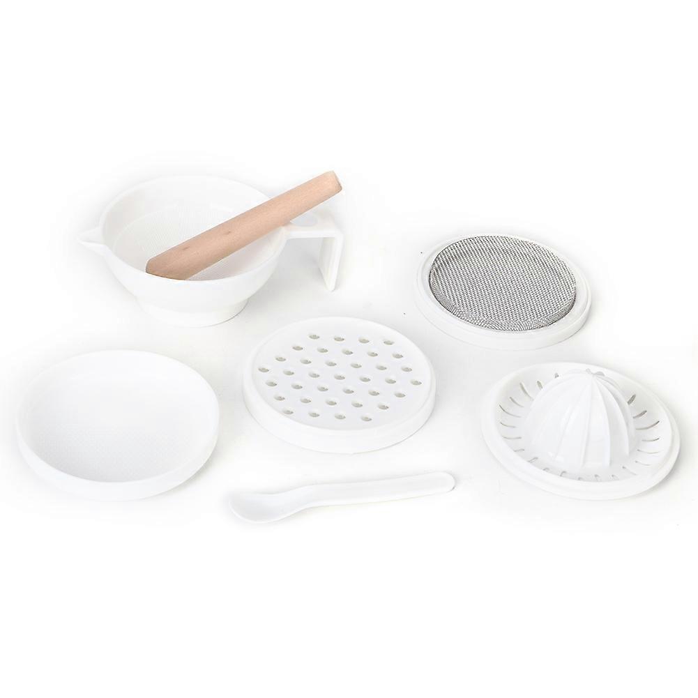 Set Mit 7 Babynahrungs-zerkleinerungswerkzeugen, Lebensmittelpresse Für Obst Und Gemüse, Baby-mix-set, Küchenutensilien Für Babygläschen, Zubehör Für Die Zubereitung Von Babynahrung.