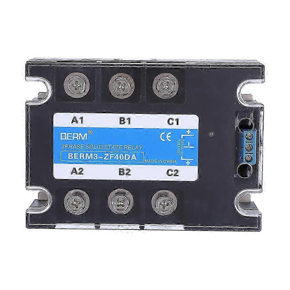 Berm3 Zf40da Halbleiterrelais, Dc/ac Ssr-modul, Transparentes Gehäuse, Elektrisches Bauteil Für Elektronische Geräte, Verschiedene Netzteile