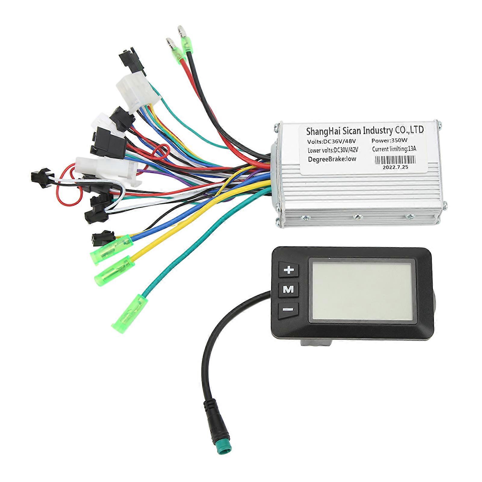 Elektrofahrrad-umrüstsatz 36v Auf 48v 350w Bürstenloser Motor Lcd-controller-panel Komplettset Für Radfahren Und Pendeln