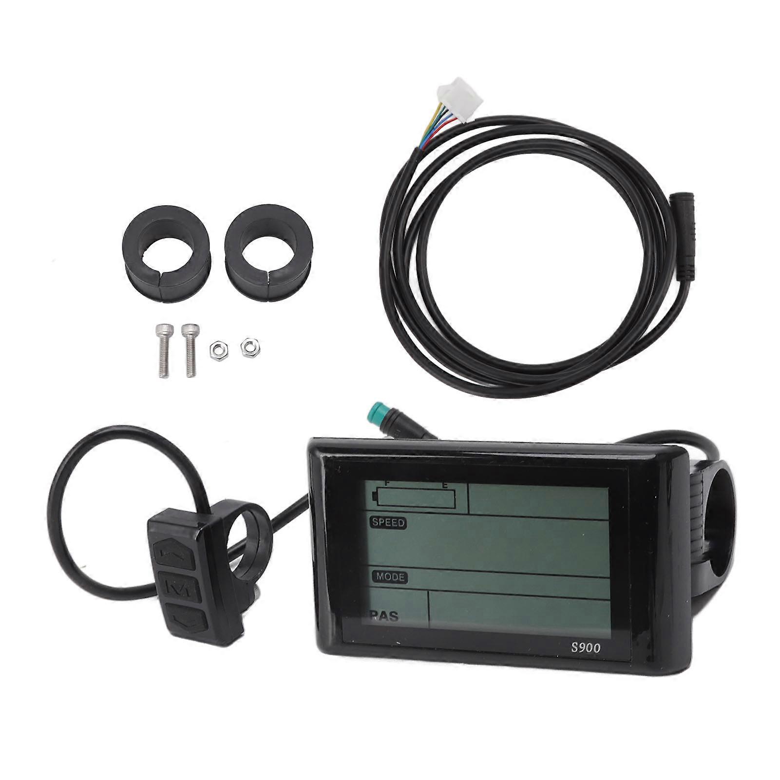 S900 Fahrradcomputer Mit Lcd-bildschirm, 24 V, 36 V, 48 V, Wasserdicht, Echtzeitaufzeichnung Für Roller Und E-bikes