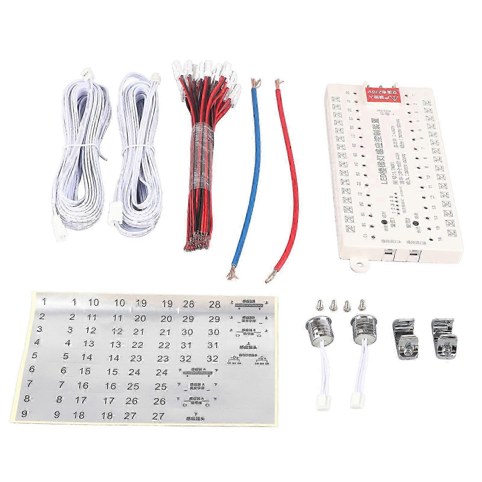 12v/24v Led-bewegungsmelder-set Mit Infrarotsensor Für Treppenhausbeleuchtung, Intelligenter Steuerung Und Automatischer Zeitschaltuhr