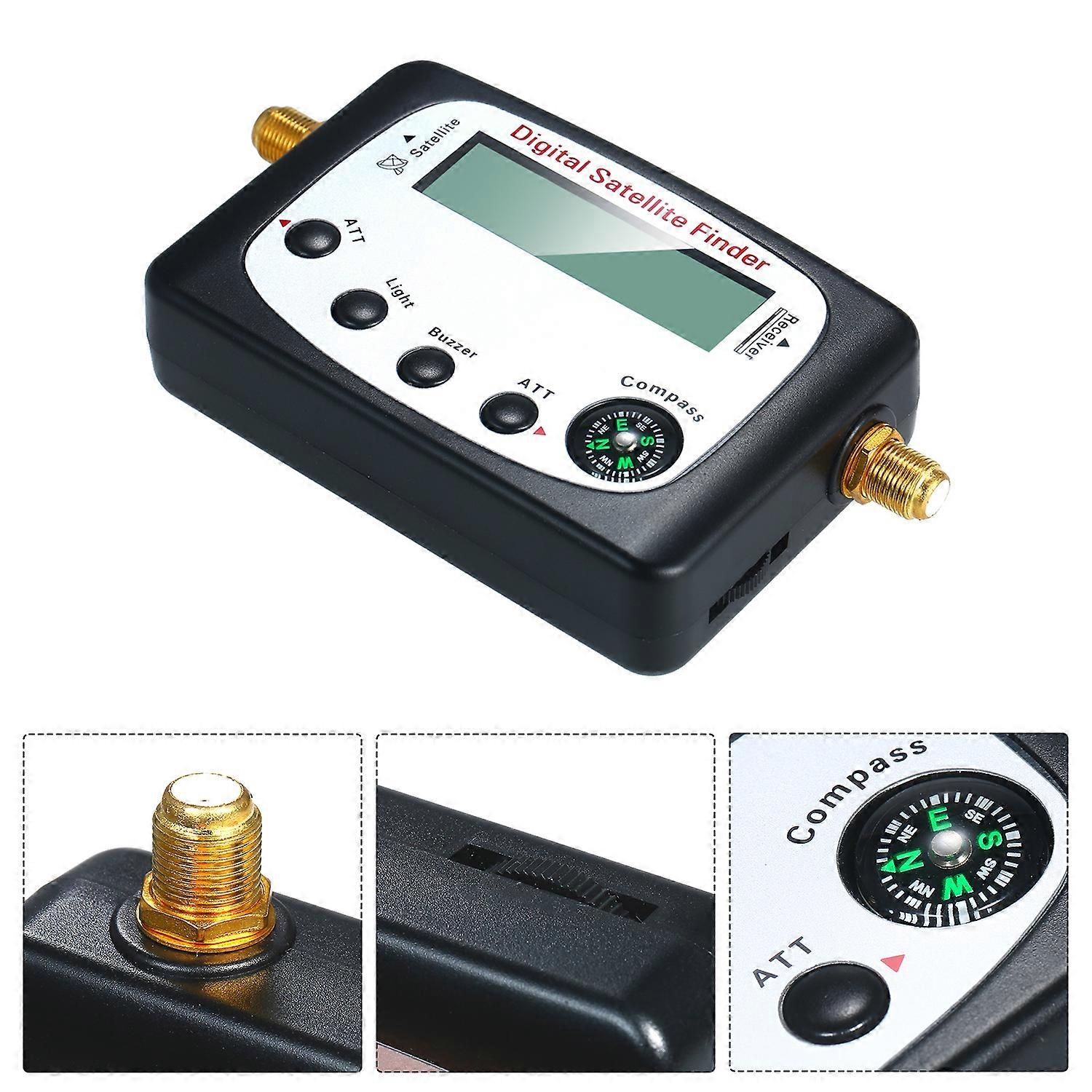 Sf-9509 Satellitensignalfinder, Mini-digitalmessgerät Mit Lcd-bildschirm Und Eingebautem Kompass Für Parabolantenneninstallation