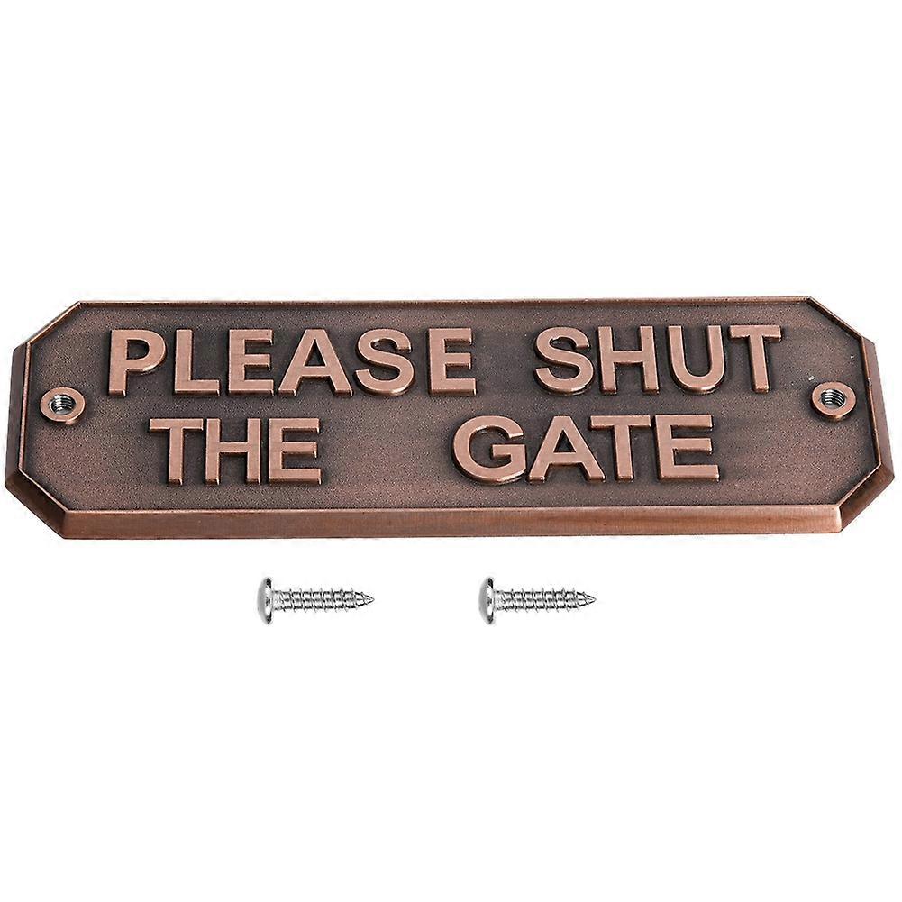 Stop-toröffner-schild Für Garten, Zaun, Haus, Eingang, Mit Befestigungsschrauben