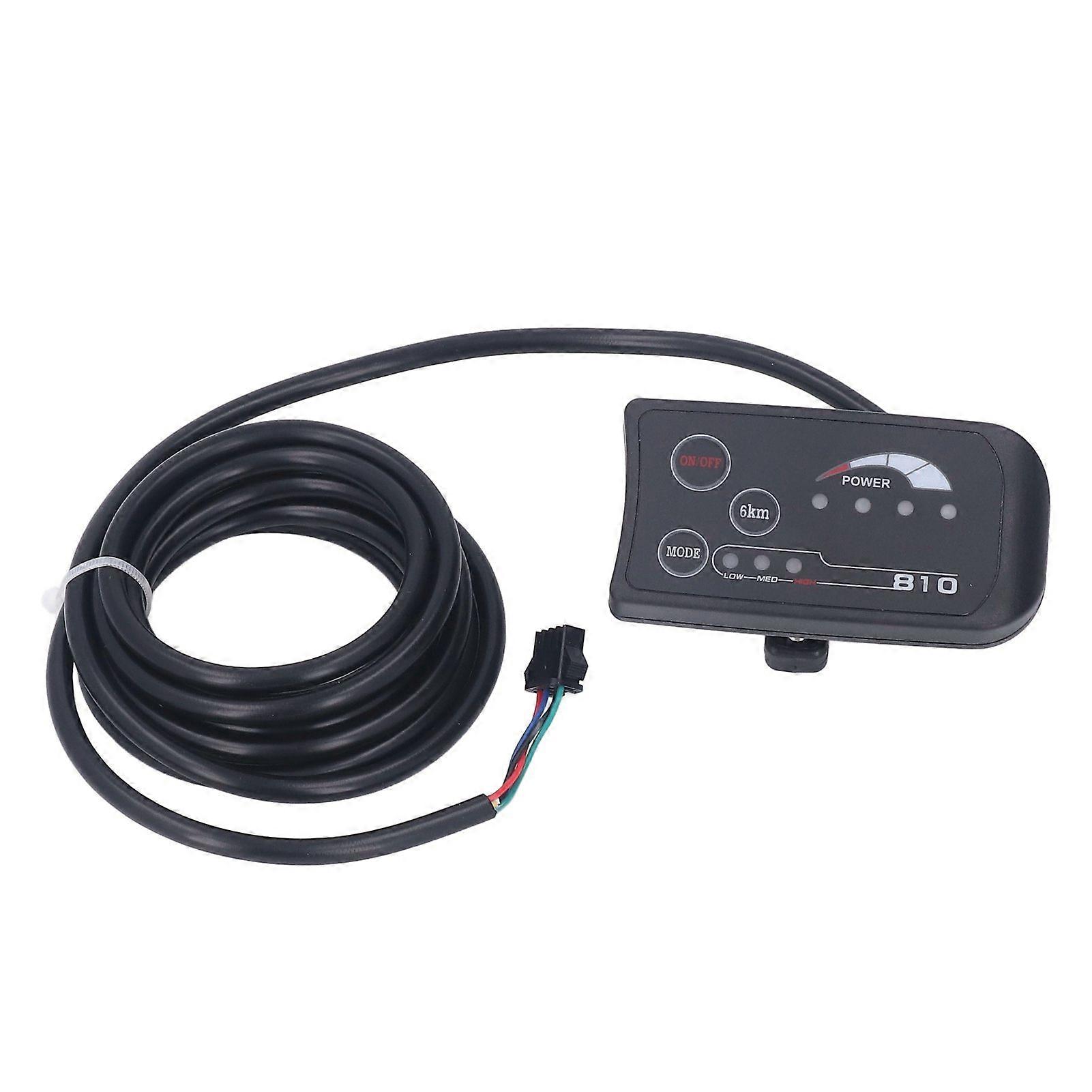 S810 36v/48v Led-display Für E-bikes, Bedienbildschirm Mit Sm-anschluss, Digitales Display Für 4-draht-umrüstung, Tachometer Und Akku