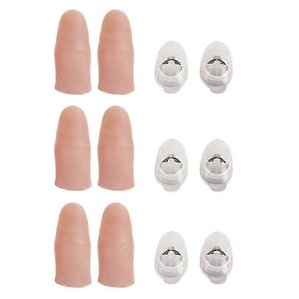 6 Magische Led-fingerlampen, Set Mit 6 Leuchtenden Fingern Für Streiche, Leuchtendes Finger-scherzspielzeug