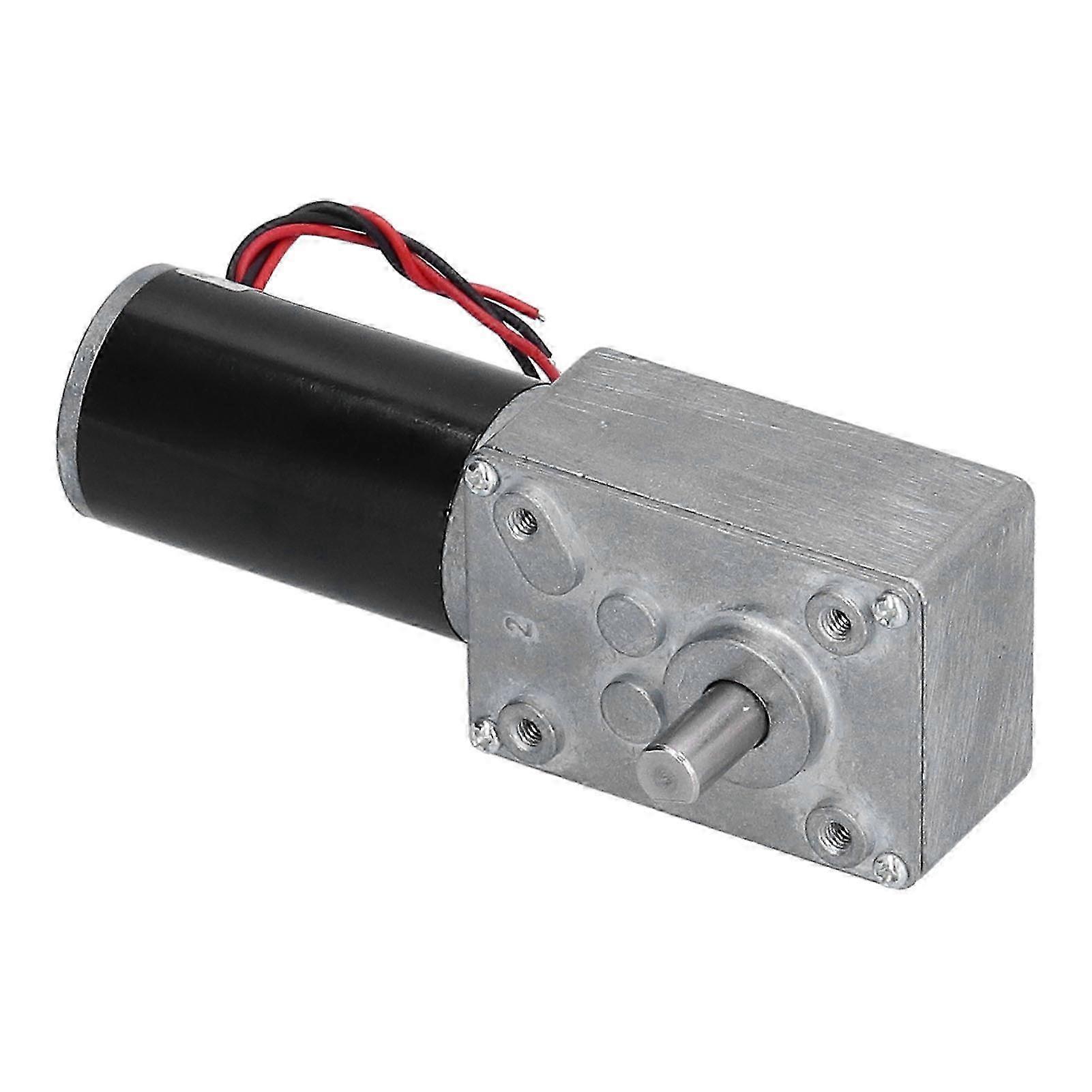 Selbsthemmender Schneckengetriebemotor, 12 V 80 U/min, Elektrisches Getriebe Aus Aluminiumguss, Kompakte Turbine Für Mechanismen.