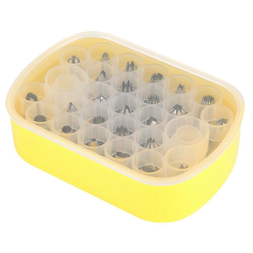 Küchenspritztüllen-set, 27-teilig – Gebäcktüllen Aus Edelstahl Für Kuchen-, Cupcake- Und Dessertdekoration, Backzubehör