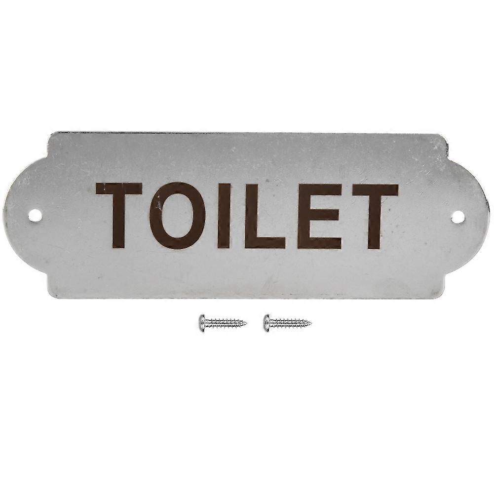 Warnschild Aus Edelstahl Für Zaun, Tor, Haus, Garten Und Toilette, Inklusive Befestigungsschrauben