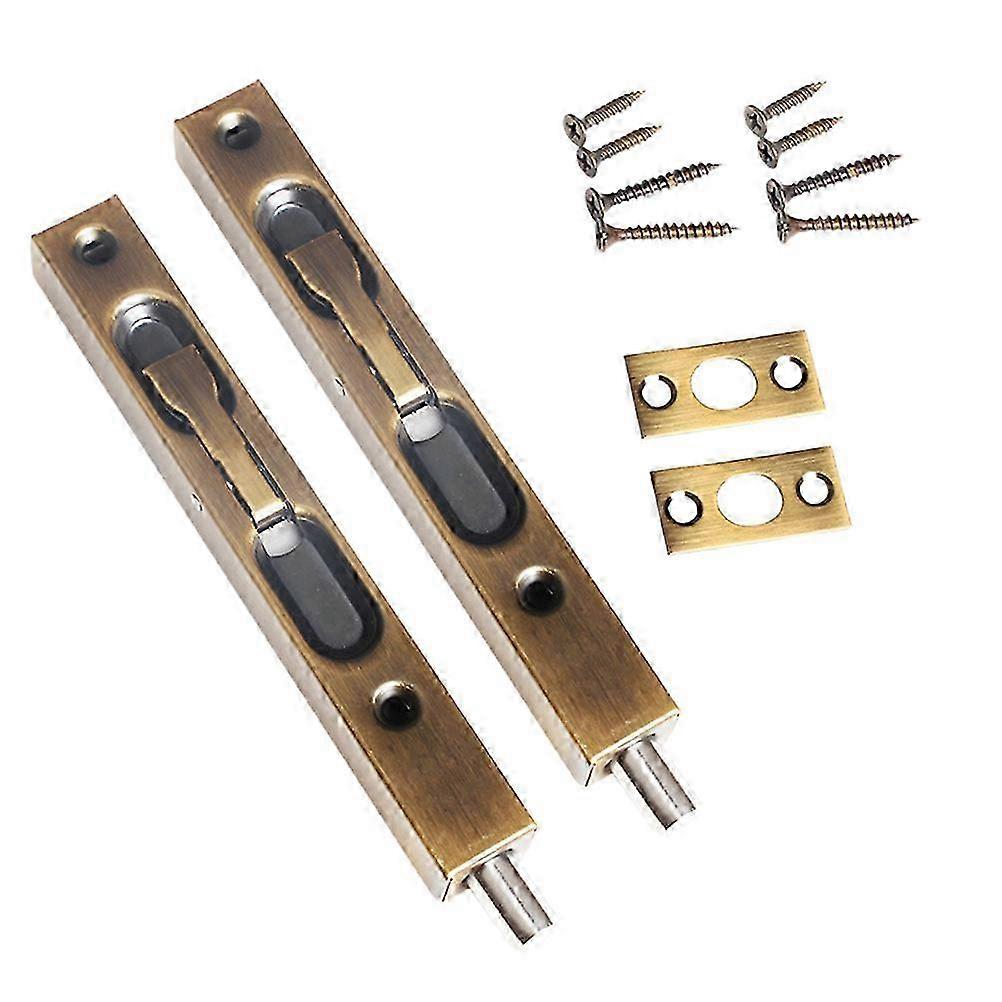 Set Aus 2 Einsteckschlössern Aus Zinklegierung, Verdeckte Sicherung Für Französische Türen, Verbund-, Holz- Und Doppeltüren