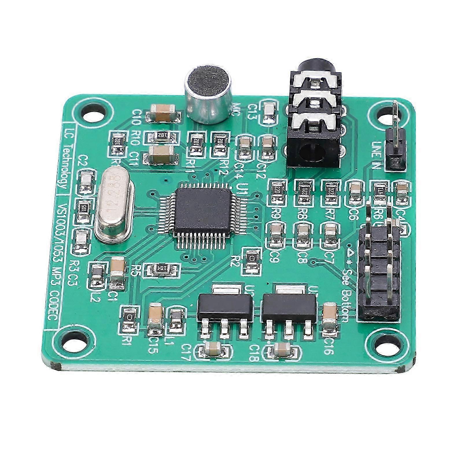 Mini Vs1003 Audio-decoder Mit Integrierten Mikrofonen Für Mp3, Wma, Wav, Midi Und Sp-midi – Mp3+v-kompatible Sprachwiedergabekarte