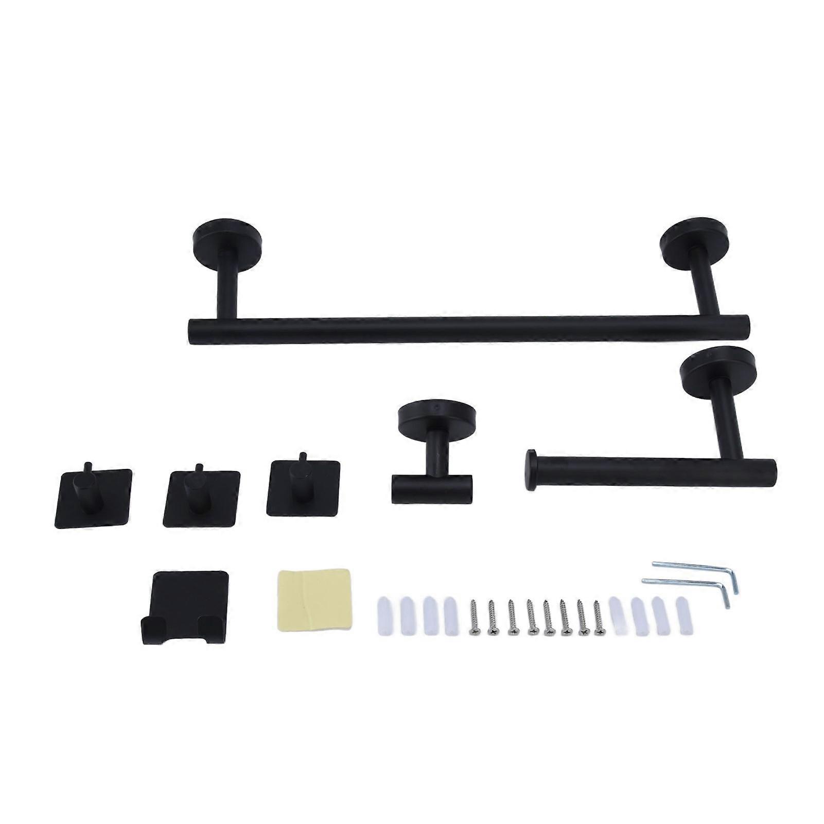 Wandmontierter Handtuchhalter, Toilettenpapierhalter, Kleiderhaken, Rundes Set Für Bad Und Haushalt, Praktische Aufbewahrungsaccessoires.