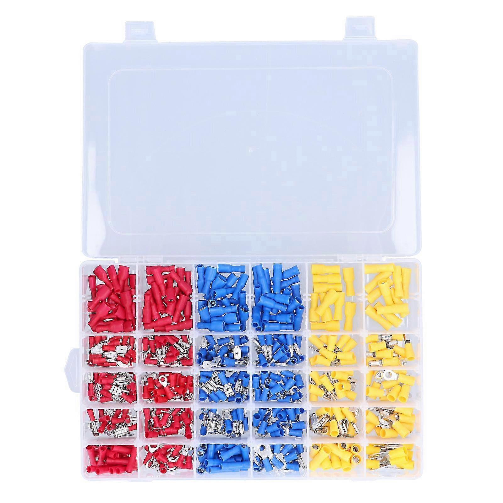 480-teiliges Crimp-steckverbinder-set, Isolierte Kabelklemmen, Verschiedene Drahtanschlüsse, Anschlusskabelschuhe, Crimp-kabelschuh-set