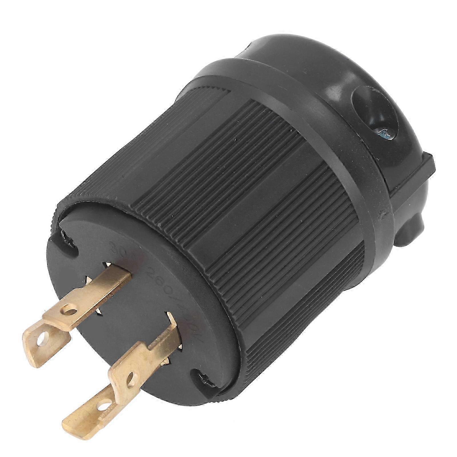 Industrieller Stecker 30a 260/450v Pa66 Messing, 4-polige Verriegelungsbuchse Für Wäschetrockner, Herde Und Generatoren