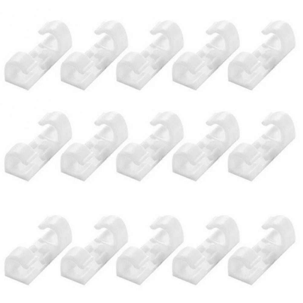 40 Selbstklebende Kabelclips, Kabelbinder Für Büro, Haushalt Und Auto, Kabelorganisator Mit Clips Für Optimale Kabelführung