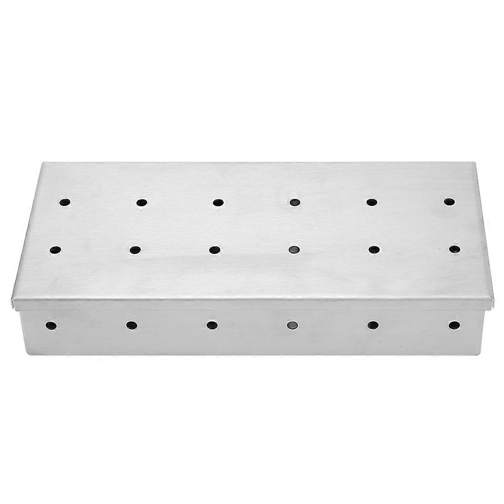 Räucherbox Aus Edelstahl Mit Großem Fassungsvermögen Für Grill, Holzchip-box Für Den Grill, Zubehör Für Die Zubereitung Von Speisen Im Freien