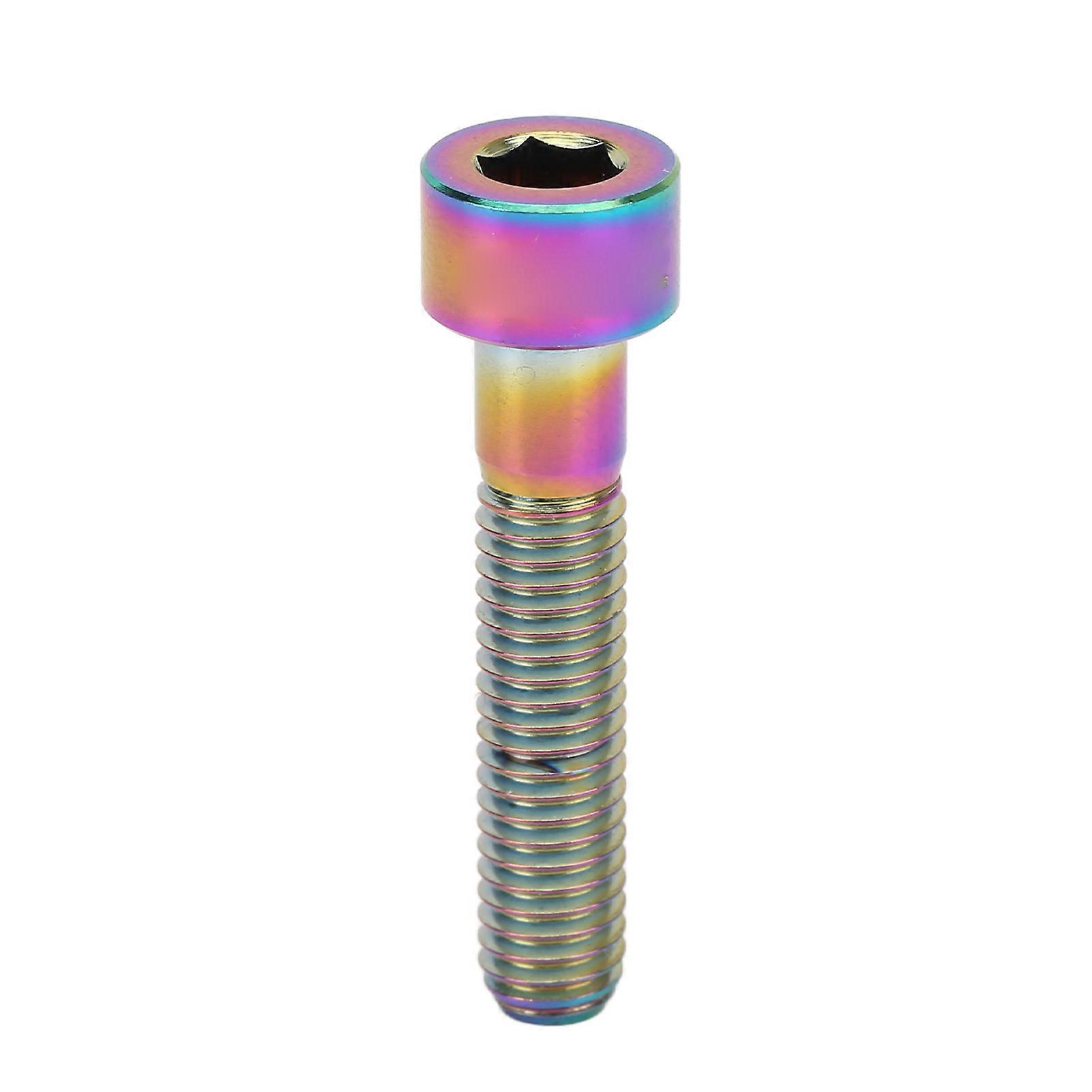M6x30mm Lenksäulenschraube Aus Titanlegierung Für Fahrräder, Risk Vorbaubefestigungsschraube, Ersatzteil, Leichte Und Robuste Schraube.