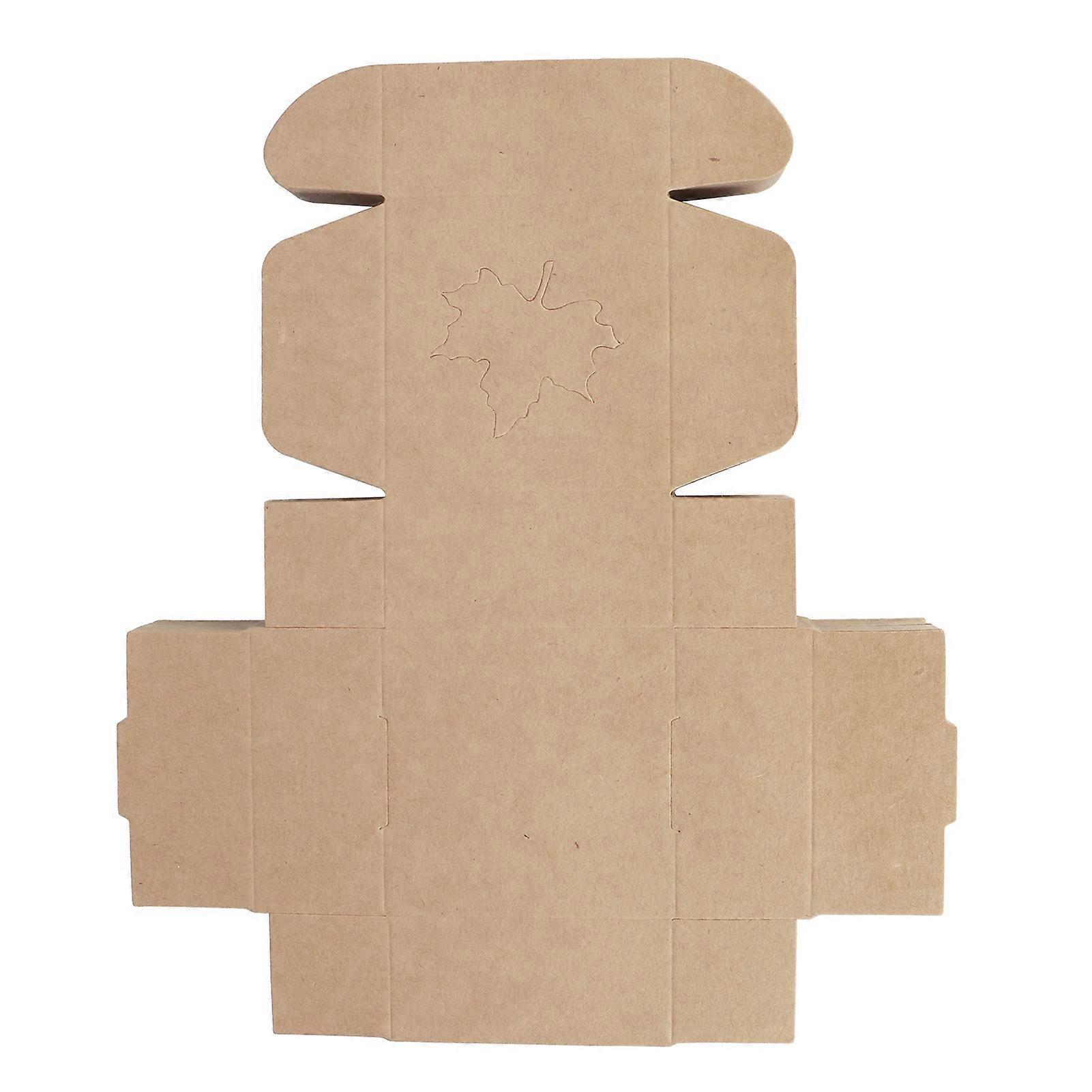 50 Kraftpapier-geschenkboxen Mit Ahornblattmotiv, Handgefertigte Verpackung Für Kleine Geschenke, Hochzeits- Und Partygeschenke