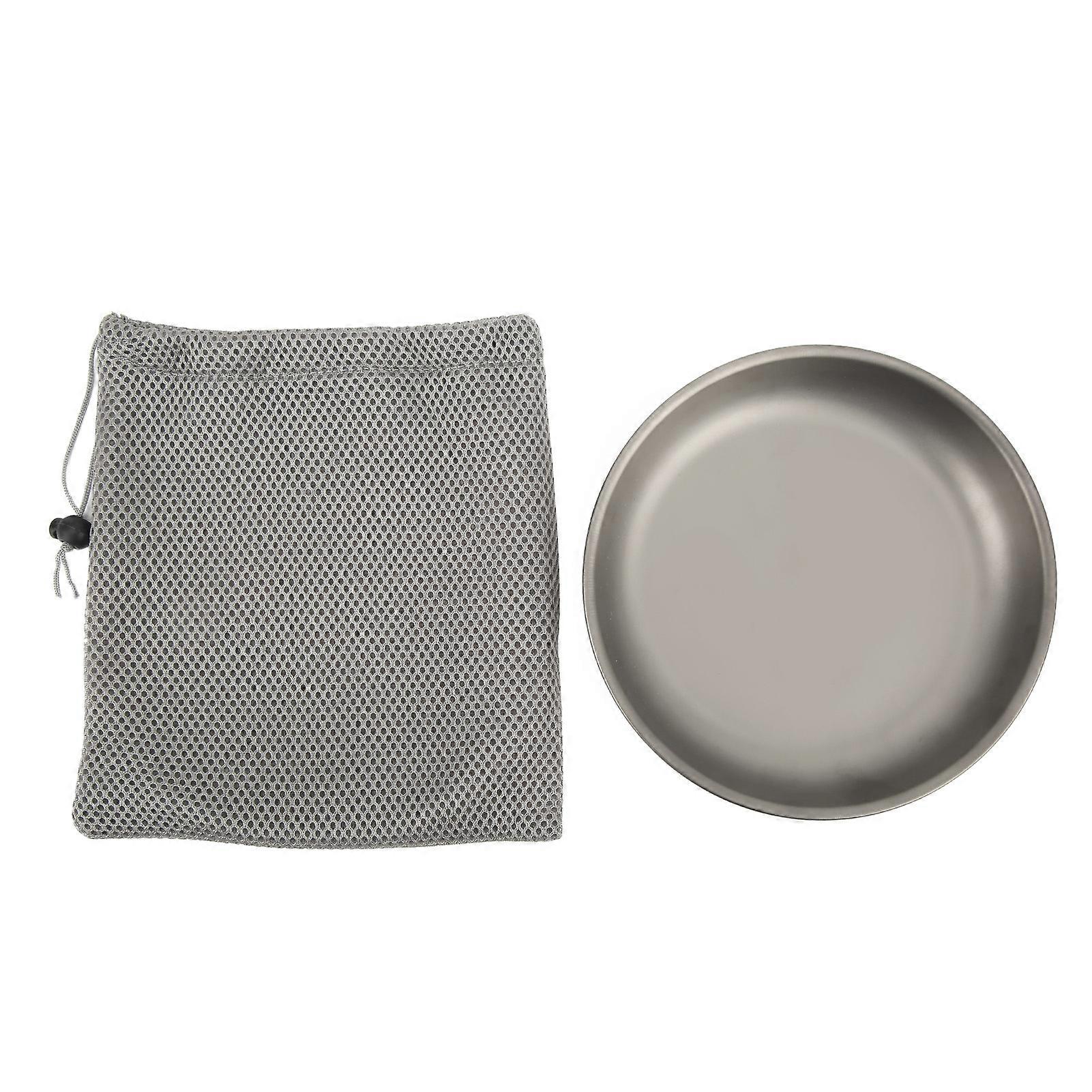 7,5 Zoll Große Titan-bratpfanne, Ultraleicht, Umweltfreundlich, Hitzebeständig, Teller Für Outdoor-camping.