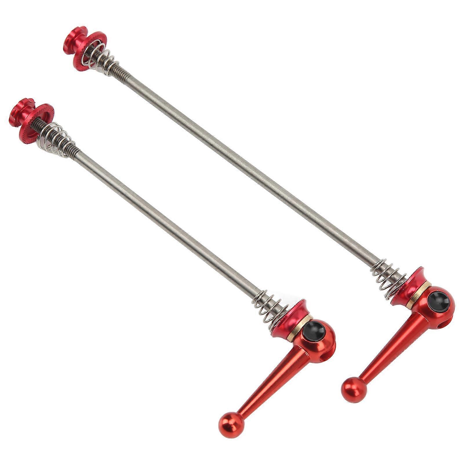 Cansucc 2er-pack Schnellspannachsen Aus Aluminium- Und Titanlegierung Für Fahrradräder, Kompatibel Mit Mountainbikes Und Rennrädern, Schnellspannachse, 2 Stück