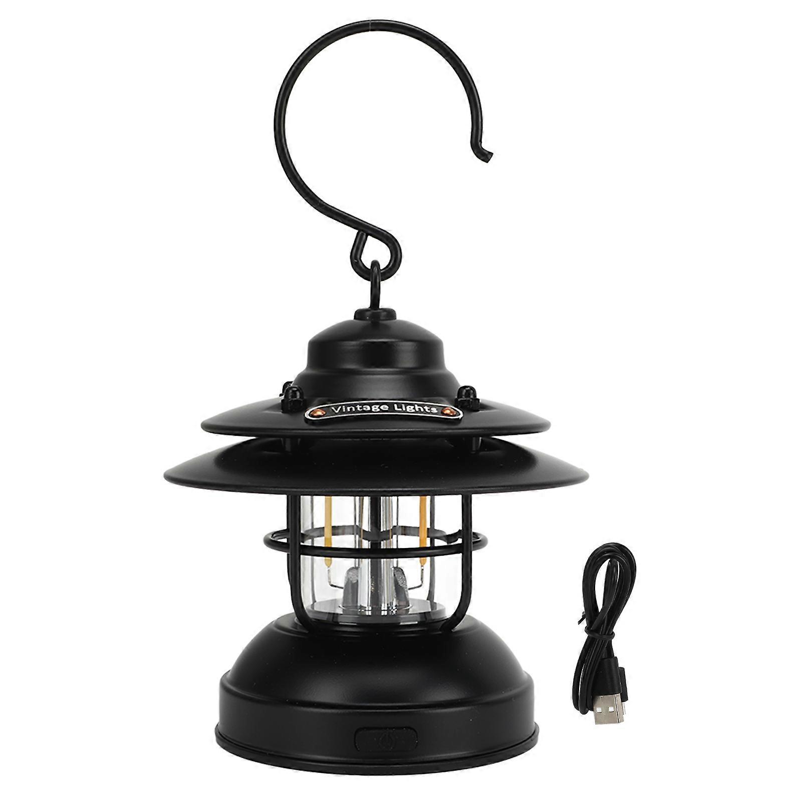 Retro-led-hängelampe, Ipx4 Wasserdicht, 35-100 Lumen, Tragbar Und Robust Für Vintage-camping, Ideale Außenbeleuchtung.