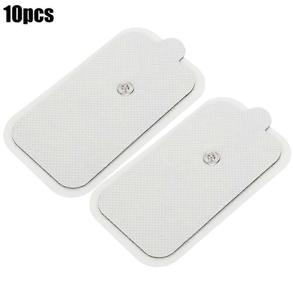 10 Wiederverwendbare Elektroden (5 X 9 Cm) Für Meridianmassage, Tens/ems-physiotherapie-pflaster, Muskelstimulationspads, 10 Stück